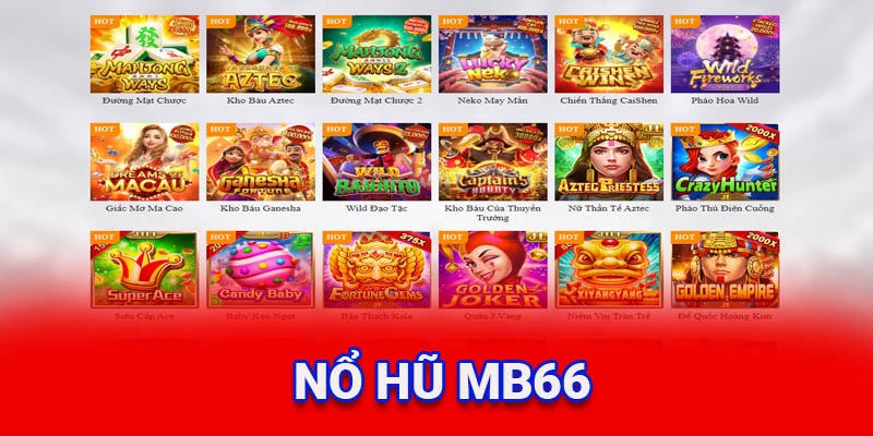 Các loại trò chơi Slot game MB66 hot nhất hiện nay